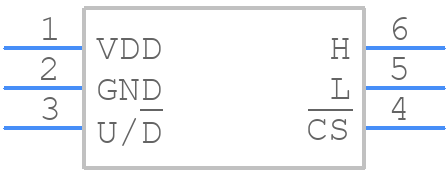 MAX5461EXT+T - Analog Devices - PCB symbol