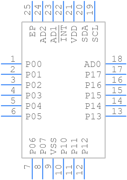 PCA8575BS,118 - NXP - PCB symbol