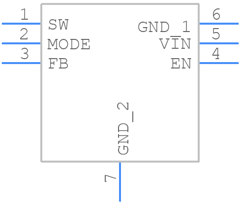 TPS62240DRVR - Texas Instruments - PCB symbol