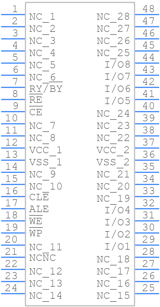 TC58BVG0S3HTA00 - Toshiba - PCB symbol