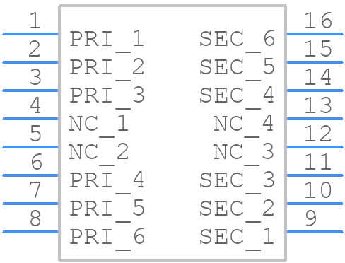 TG110-S131N2RLTR - Halo Electronics - PCB symbol