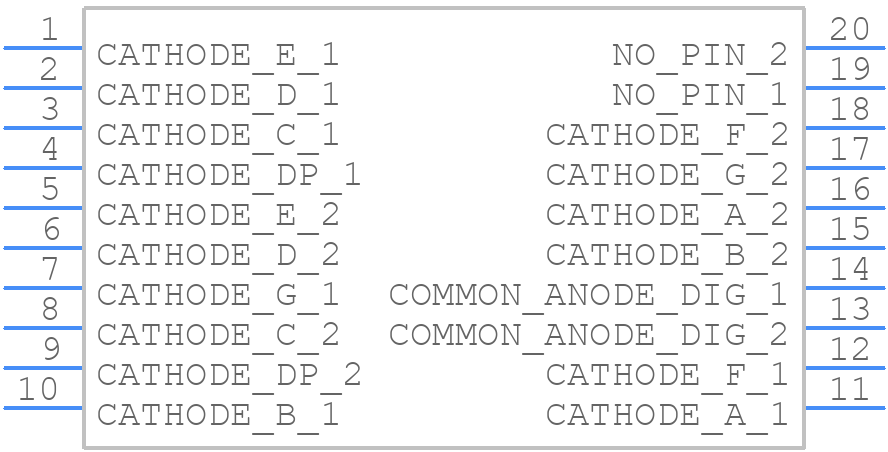 LDD-A813RI - Lumex - PCB symbol