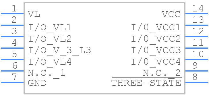 MAX3377EEUD+T - Analog Devices - PCB symbol