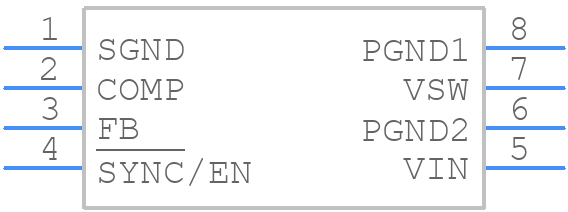 MIC2172YM-TR - Microchip - PCB symbol