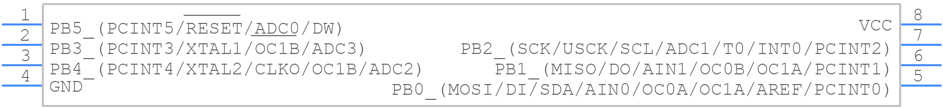 ATTINY25-15ST1 - Microchip - PCB symbol