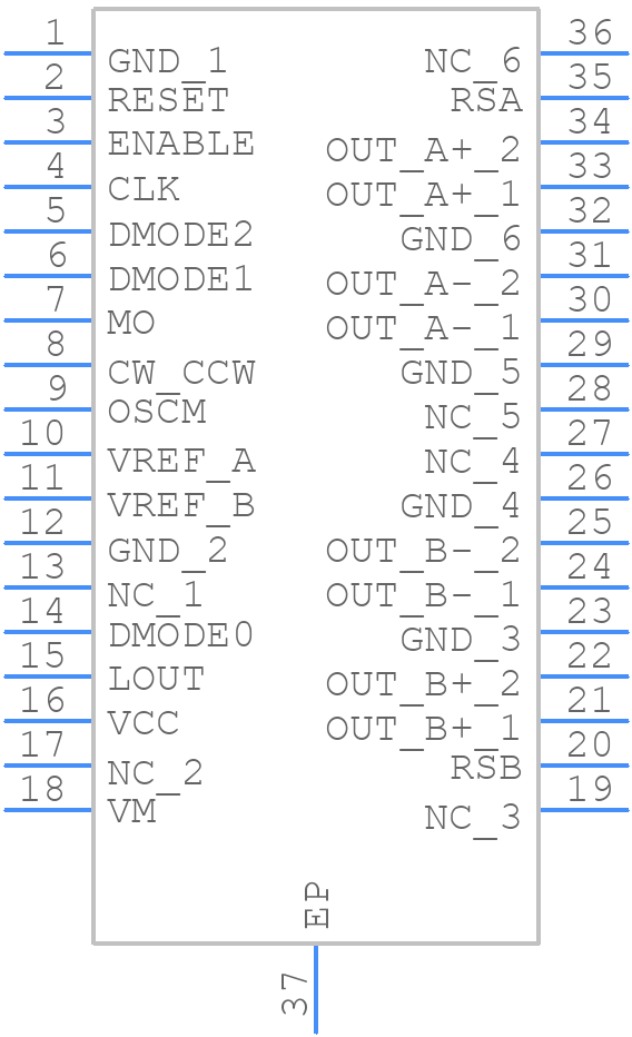 TB67S109AFNAG - Toshiba - PCB symbol