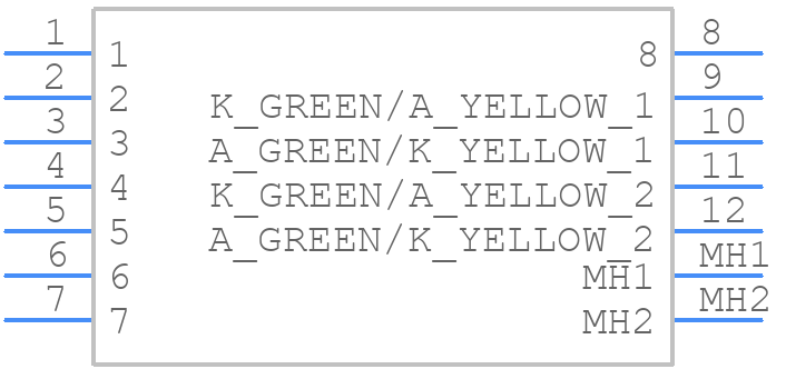 RJHSE-338A - Amphenol - PCB symbol