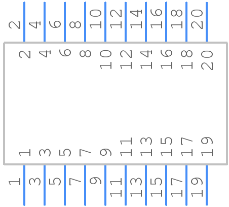 TFM-110-02-L-D-WT - SAMTEC - PCB symbol