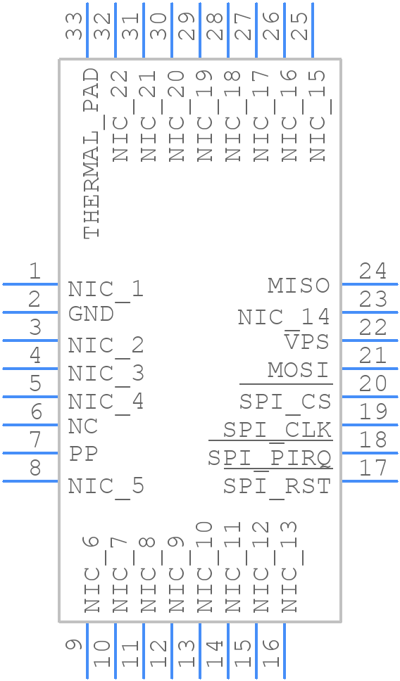 ST33TPHF2ESPIQFN - STMicroelectronics - PCB symbol