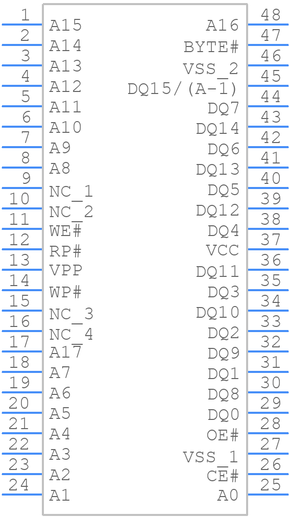 MT28F400B5WG-8 B - Micron - PCB symbol