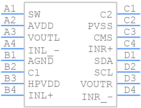 TS4621EIJT - STMicroelectronics - PCB symbol