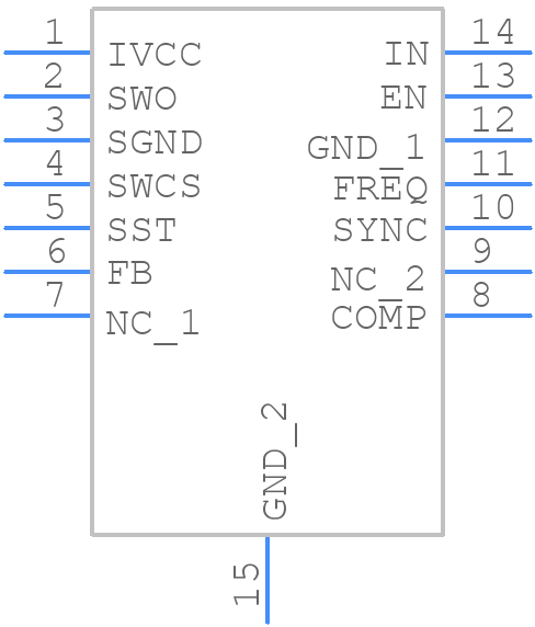 TLE8386-2EL - Infineon - PCB symbol