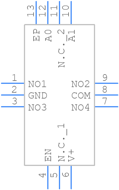 MAX4734EGC+ - Analog Devices - PCB symbol