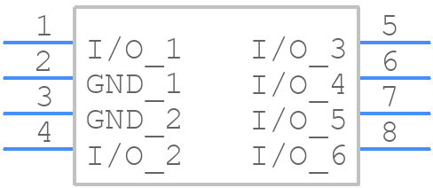 ESD8116MUTAG - onsemi - PCB symbol