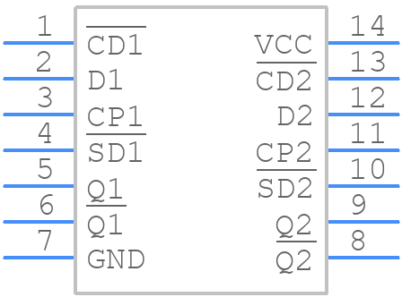 MC74AC74DTR2G - onsemi - PCB symbol