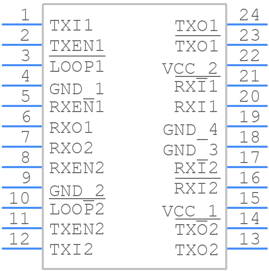 SN75ALS085DWG4 - Texas Instruments - PCB symbol