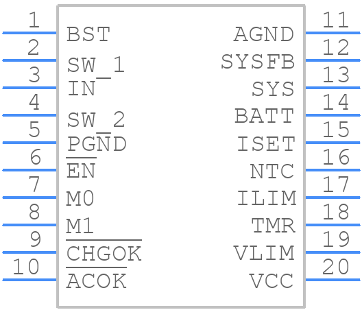 MP2617BGL-Z - Monolithic Power Systems (MPS) - PCB symbol