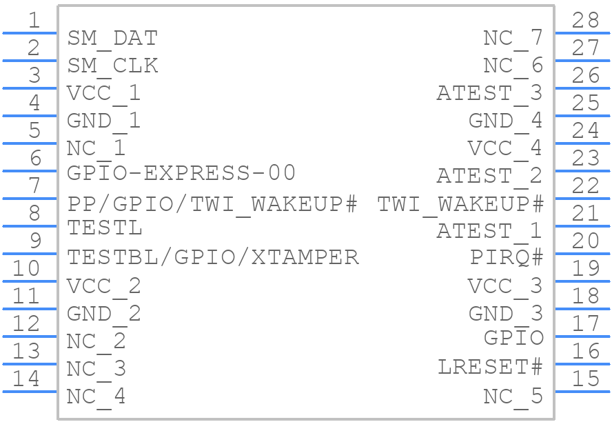 AT97SC3205T-U3A1C-20 - Microchip - PCB symbol
