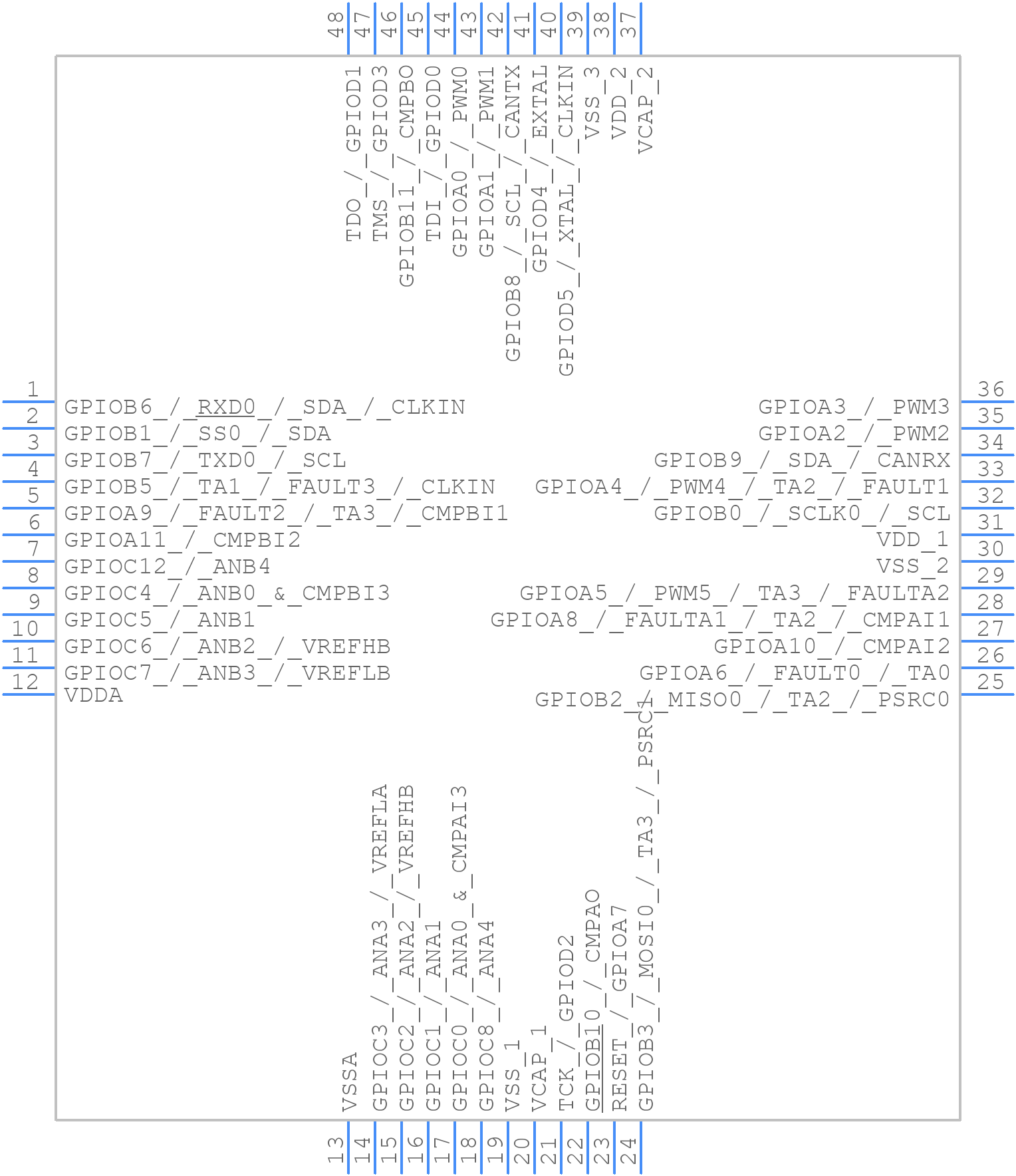MC56F8036VLF - NXP - PCB symbol