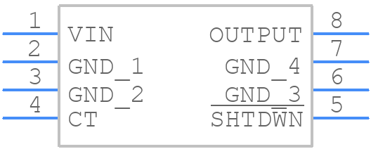 UCC3916DPTRG4 - Texas Instruments - PCB symbol