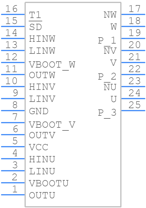 STGIPS20C60T-H - STMicroelectronics - PCB symbol