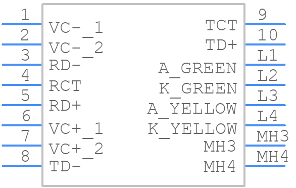 ARJM11C7-114-AB-EW2 - ABRACON - PCB symbol