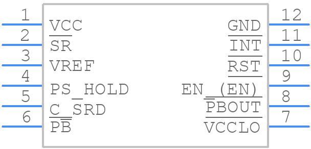 SRC0CS25D - STMicroelectronics - PCB symbol