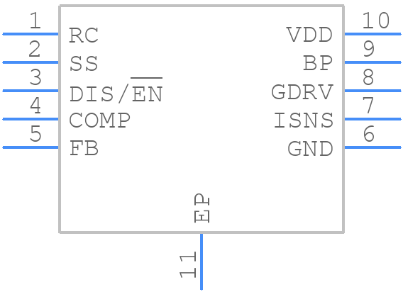 TPS40210DGQRG4 - Texas Instruments - PCB symbol