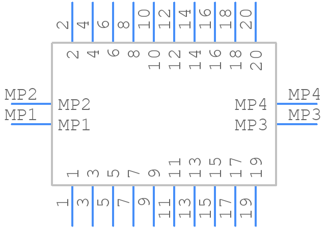 AXT520124 - Panasonic - PCB symbol