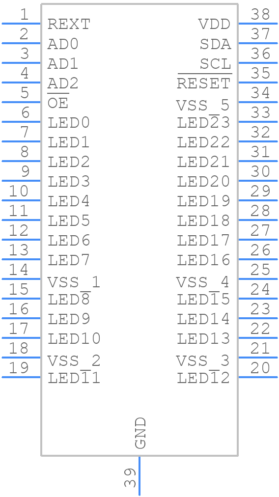 PCA9956BTWY - NXP - PCB symbol