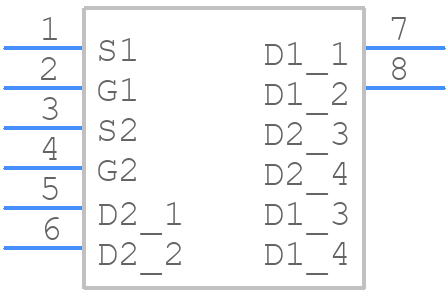 DMN10H220LPDW-13 - Diodes Incorporated - PCB symbol