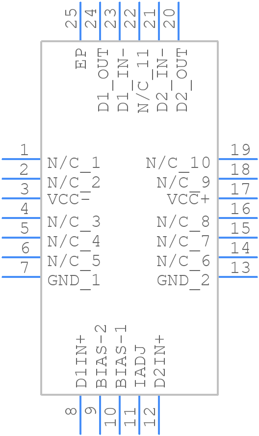 THS6182RHFT - Texas Instruments - PCB symbol