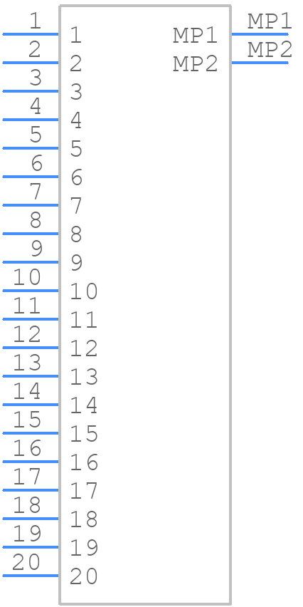 FH28D-20S-0.5SH(10) - Hirose - PCB symbol
