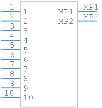 TF31-10S-1SH(800) - Hirose - PCB symbol