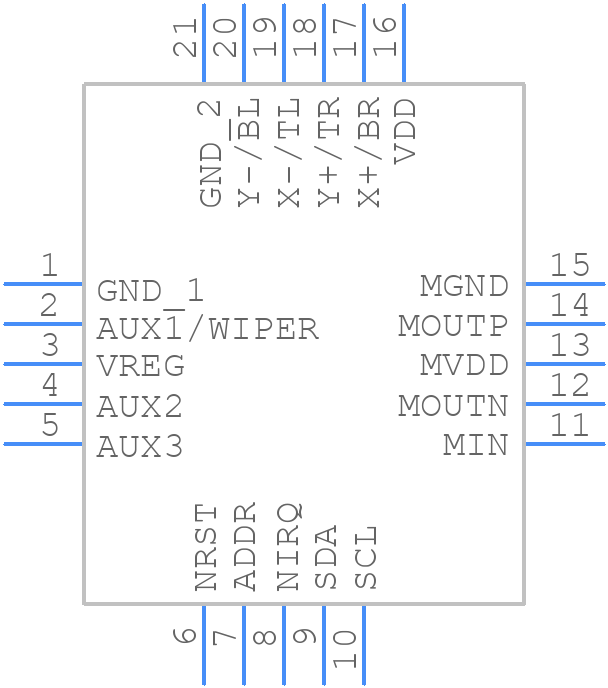 SX8656IWLTRT - SEMTECH - PCB symbol