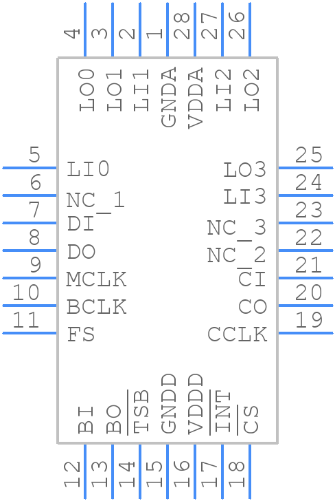 TP3404V/63SN - Texas Instruments - PCB symbol