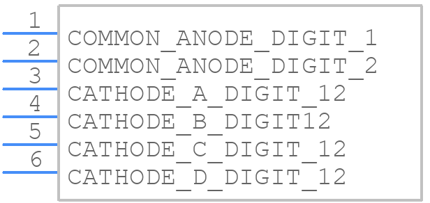 LDS-M512RI-RA - Lumex - PCB symbol