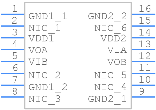 ADUM221N0WBRWZ - Analog Devices - PCB symbol