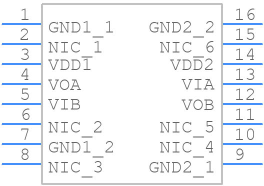 ADUM221N1BRWZ - Analog Devices - PCB symbol