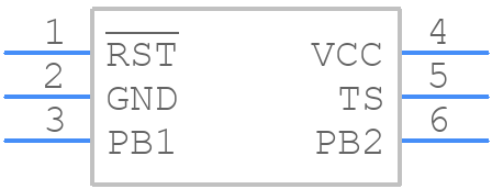 TPS3421ECDRYT - Texas Instruments - PCB symbol