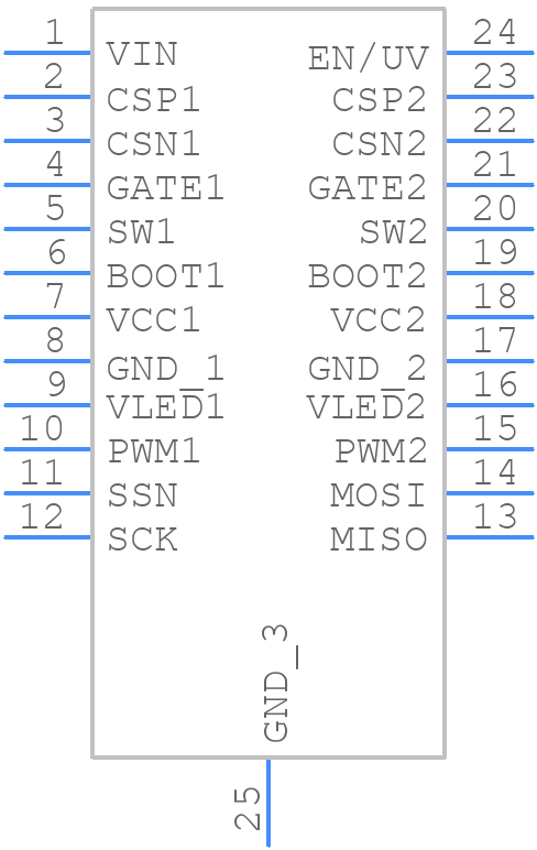 TPS92518HVPWPR - Texas Instruments - PCB symbol