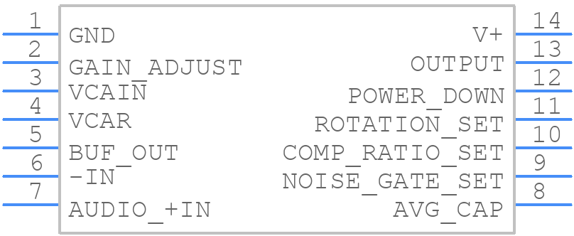 SSM2166S - Analog Devices - PCB symbol