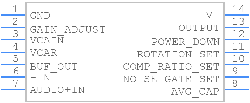 SSM2166S-REEL - Analog Devices - PCB symbol