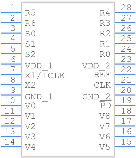 525-01RILF - Renesas Electronics - PCB symbol