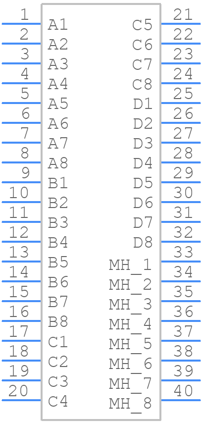 TM21R-5A-3232-LP(50) - Hirose - PCB symbol