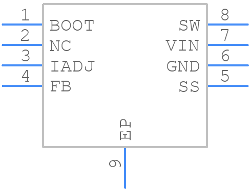 LM22673MRX-ADJ/NOPB - Texas Instruments - PCB symbol