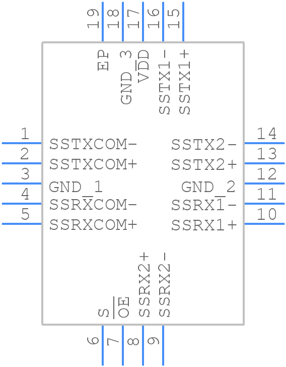FUSB340TMX - onsemi - PCB symbol