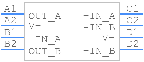 OPA2376AIYZDR - Texas Instruments - PCB symbol