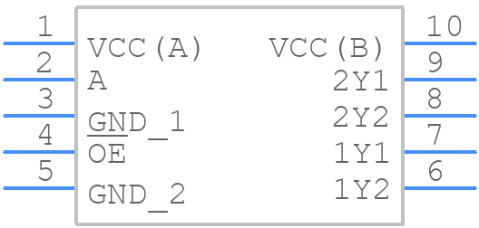 74AVC1T1022DPJ - Nexperia - PCB symbol