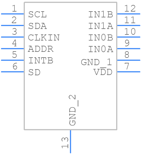 FDC2112DNTR - Texas Instruments - PCB symbol